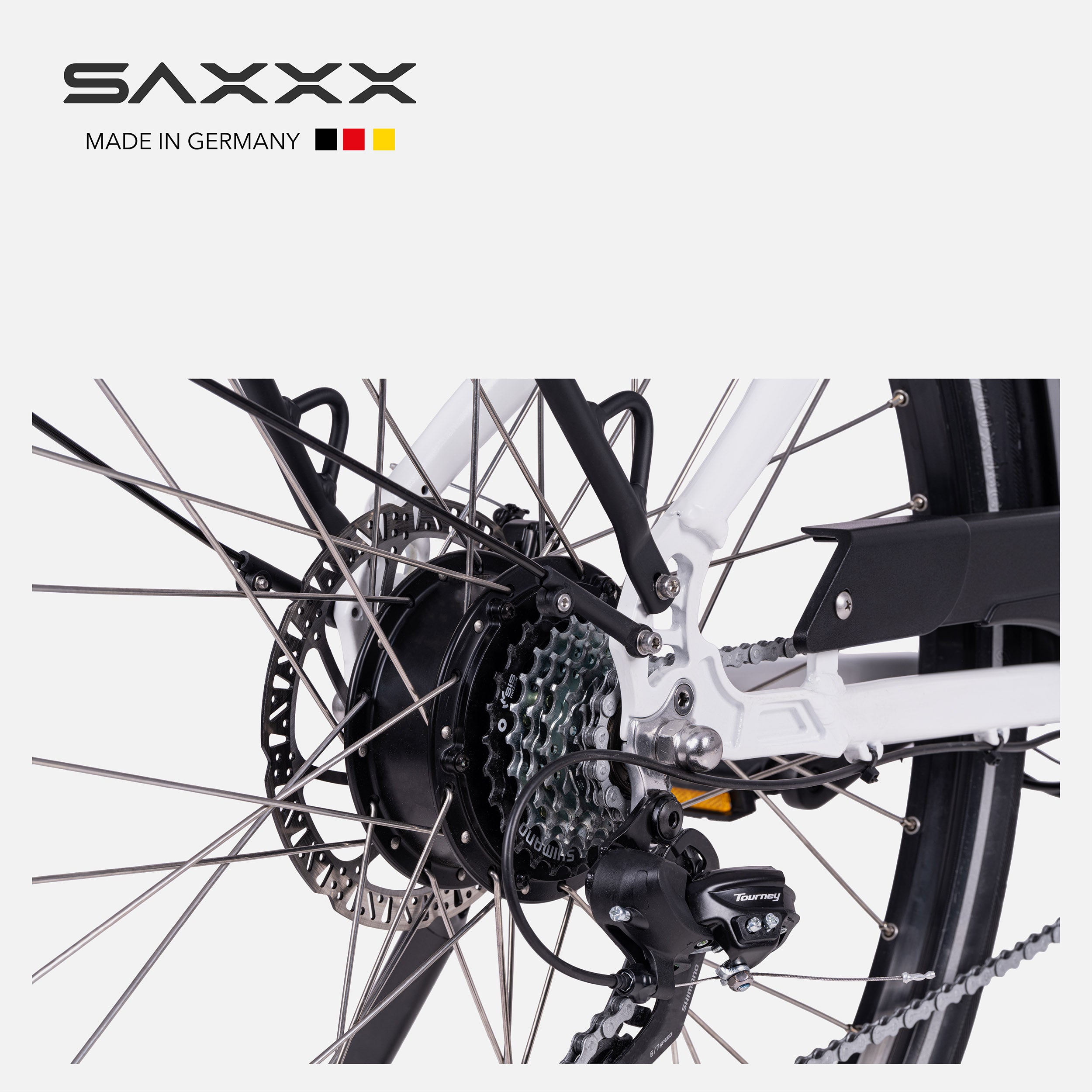SAXXX E-bike Comfort Sport Easy, 90km, Scheibenbremse