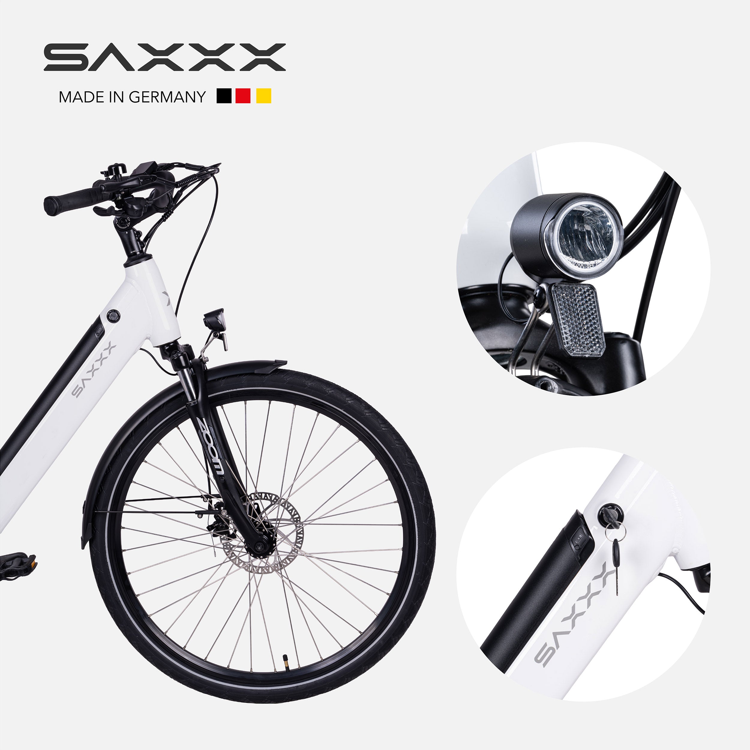 SAXXX E-bike Comfort Sport Easy, 90km, Scheibenbremse