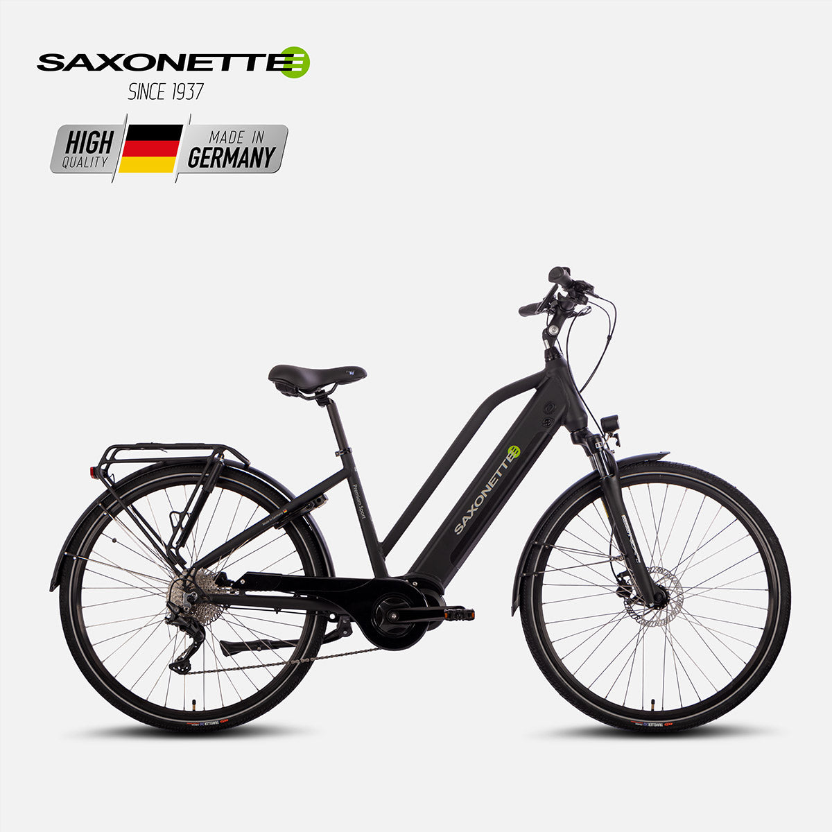 SAXONETTE E-Bike Premium Sport Trapez, Mittelmotor