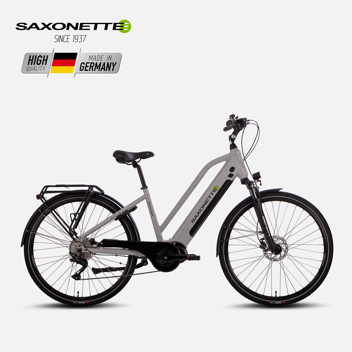 SAXONETTE Advanced Sports Trapez Elektrofahrrad, Mittelmotor – Produktbeschreibung: Qualitätsgarantie, Markenprodukt, Silber
