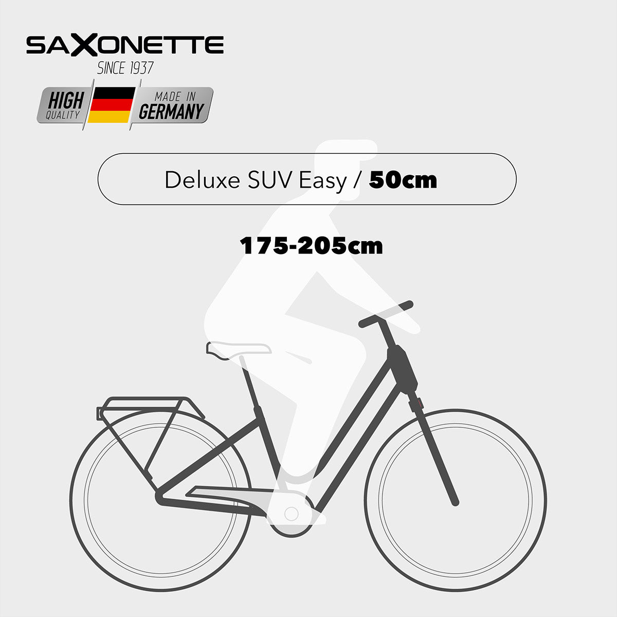 SAXONETTE E-Bike DELUXE SUV Easy, Mittelmotor