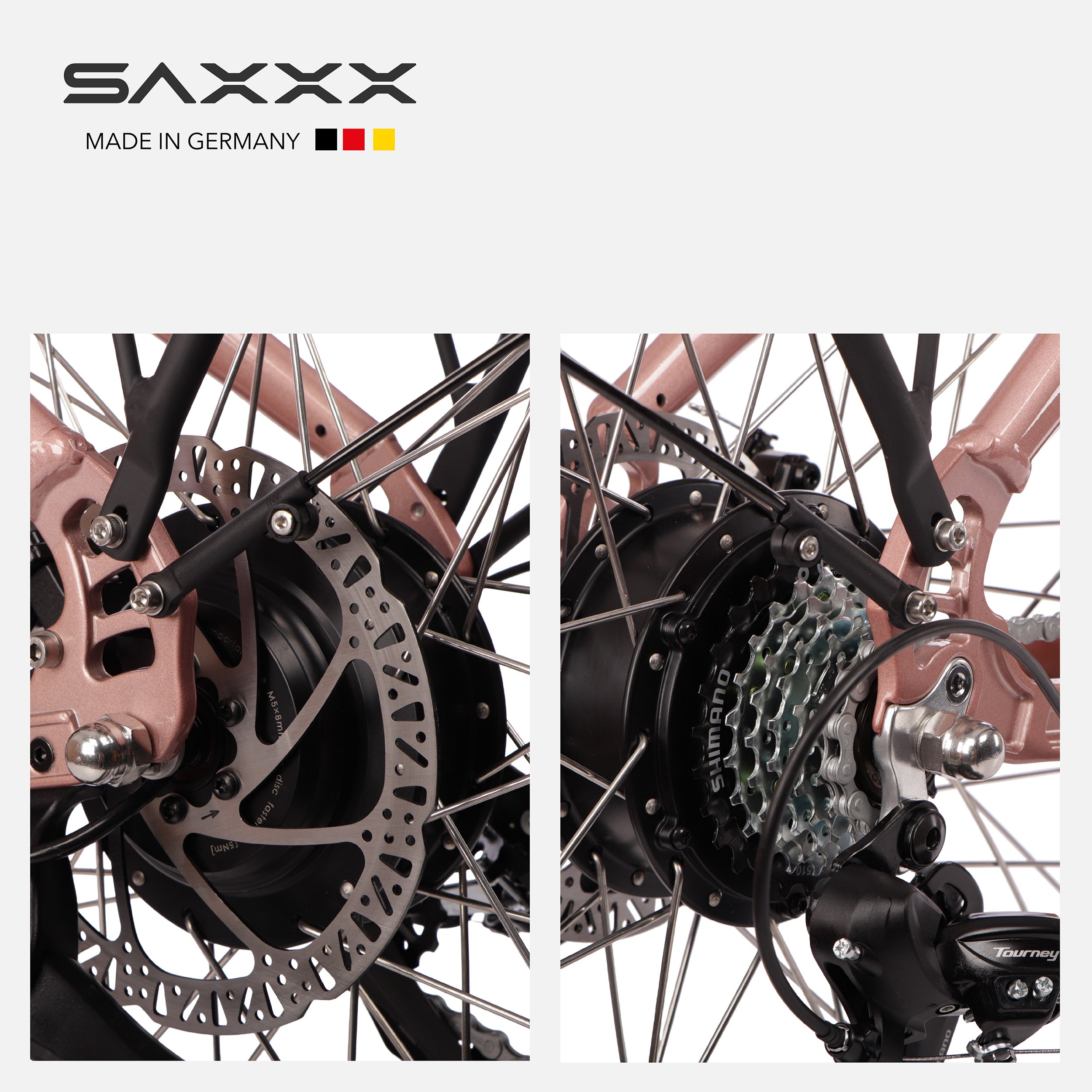 SAXXX E-bike Comfort Sport Easy, 90km, Scheibenbremse