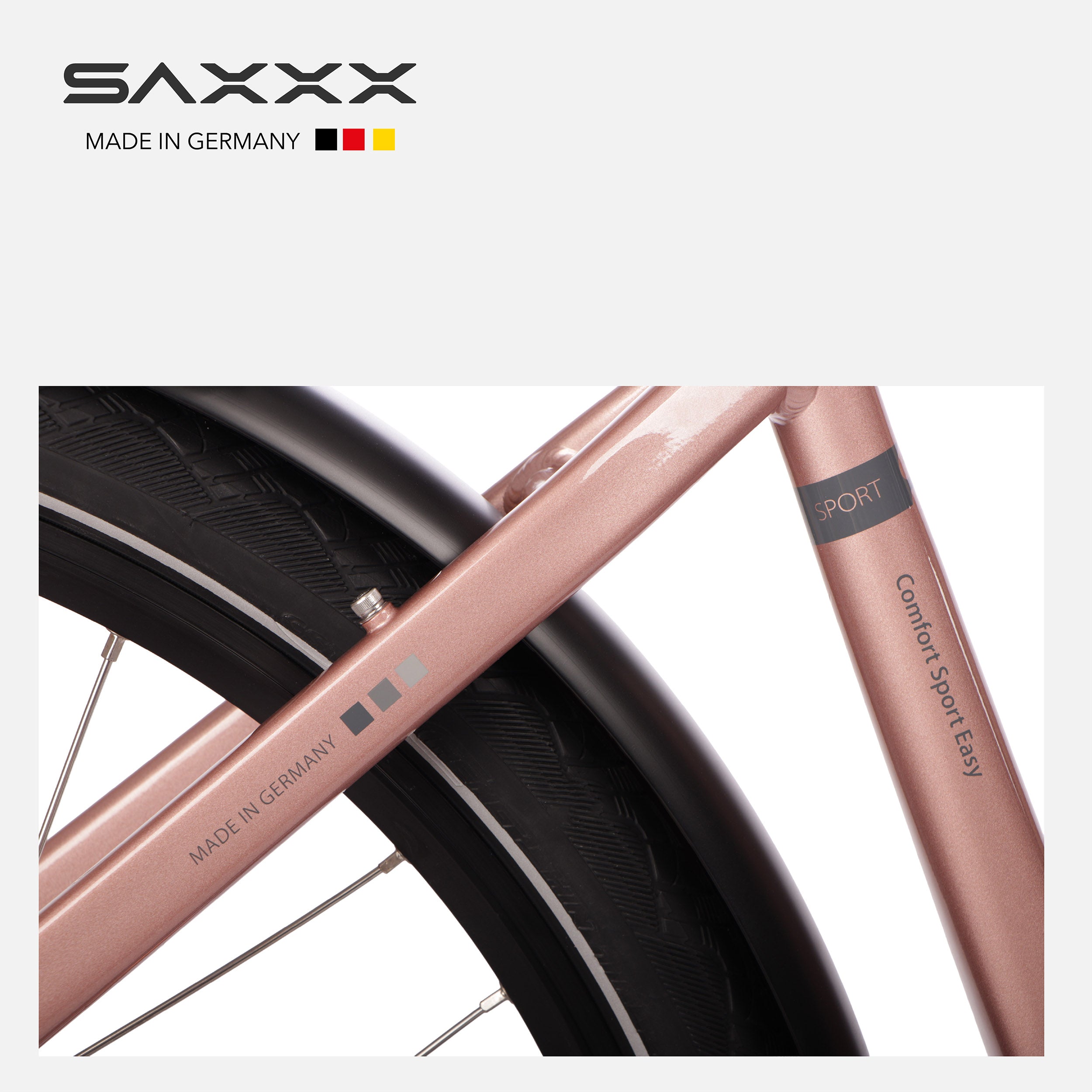 SAXXX E-bike Comfort Sport Easy, 90km, Scheibenbremse