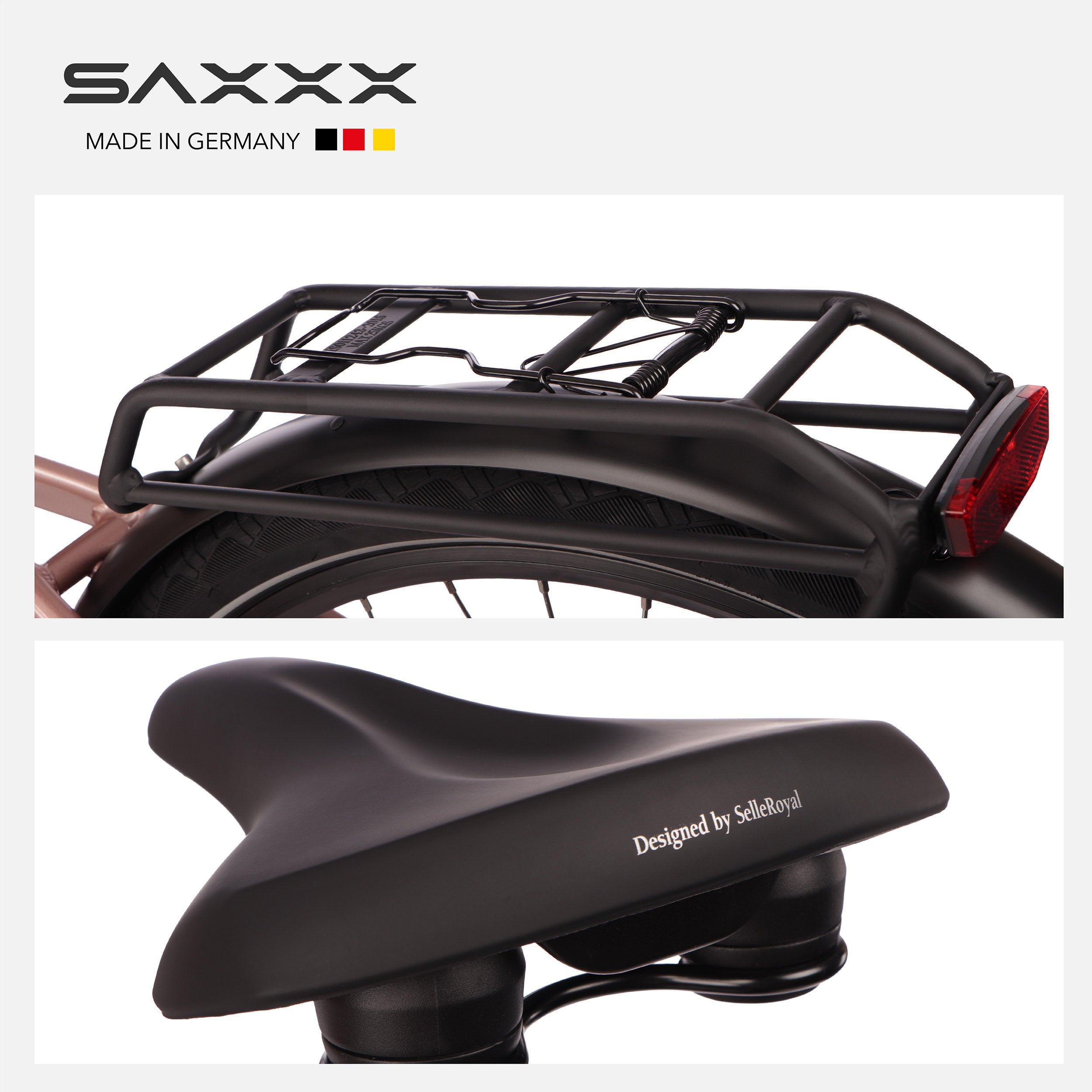 SAXXX E-bike Comfort Sport Easy, 90km, Scheibenbremse