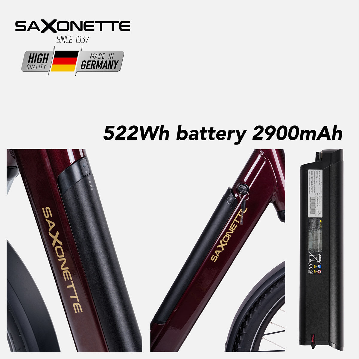 SAXONETTE E-Bike DELUXE SUV Easy, Mittelmotor