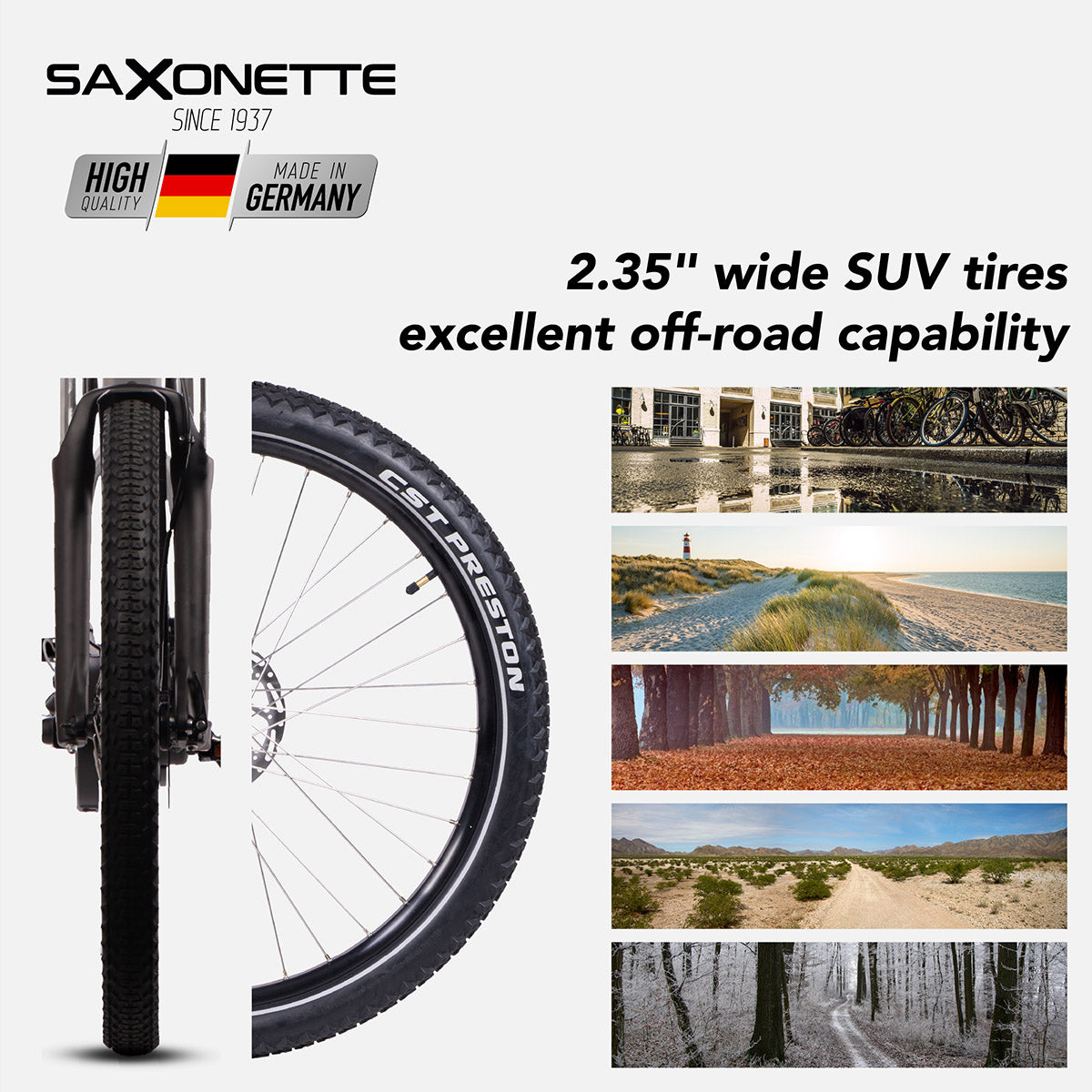 SAXONETTE E-Bike DELUXE SUV Easy, Mittelmotor