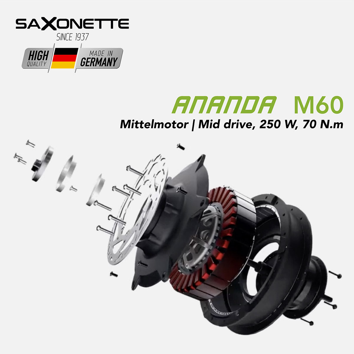 SAXONETTE E-Bike DELUXE SUV Easy, Mittelmotor