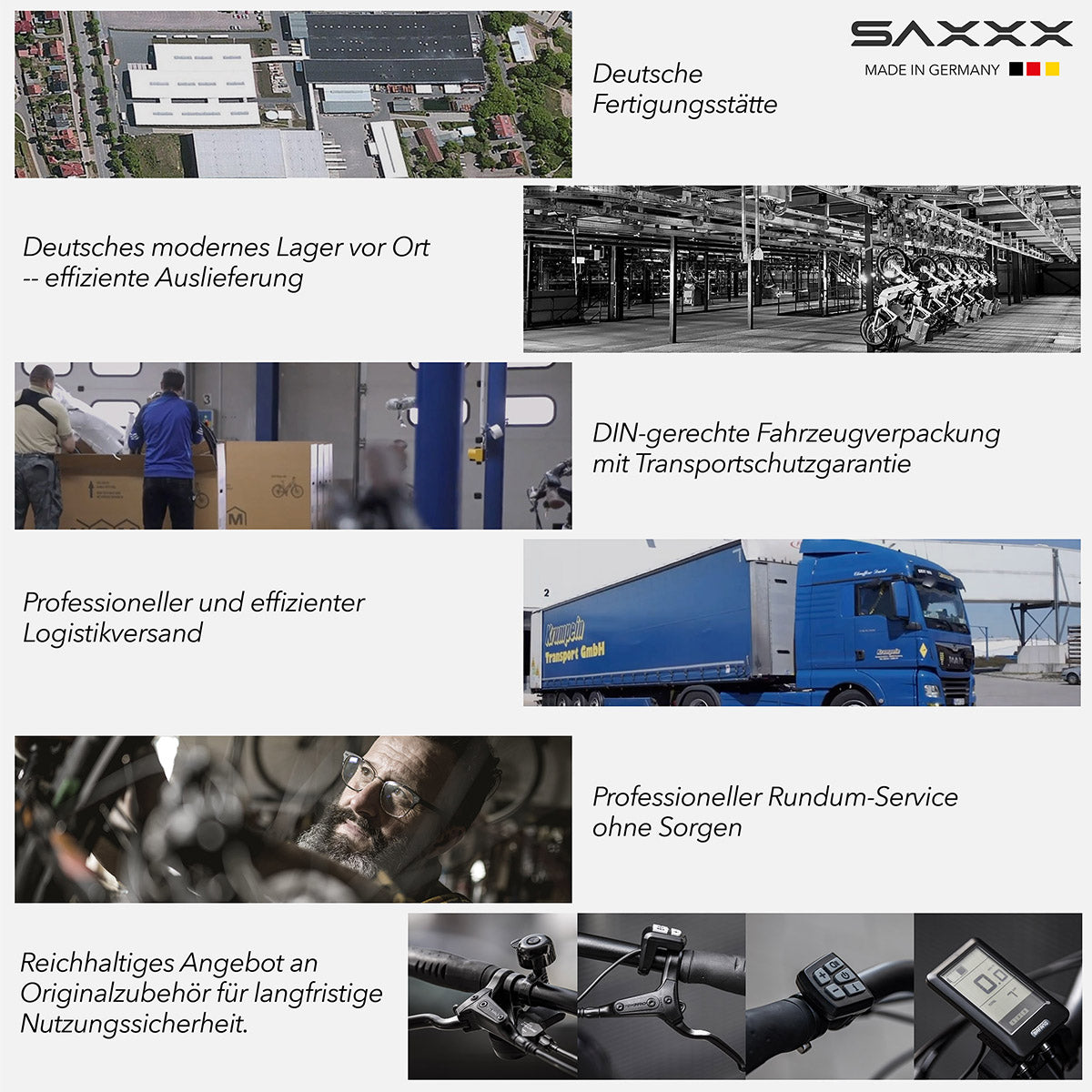 SAXXX E-bike Comfort SUV Easy, SUV Elektrofahrrad mit 468Wh Akku, max. 90km