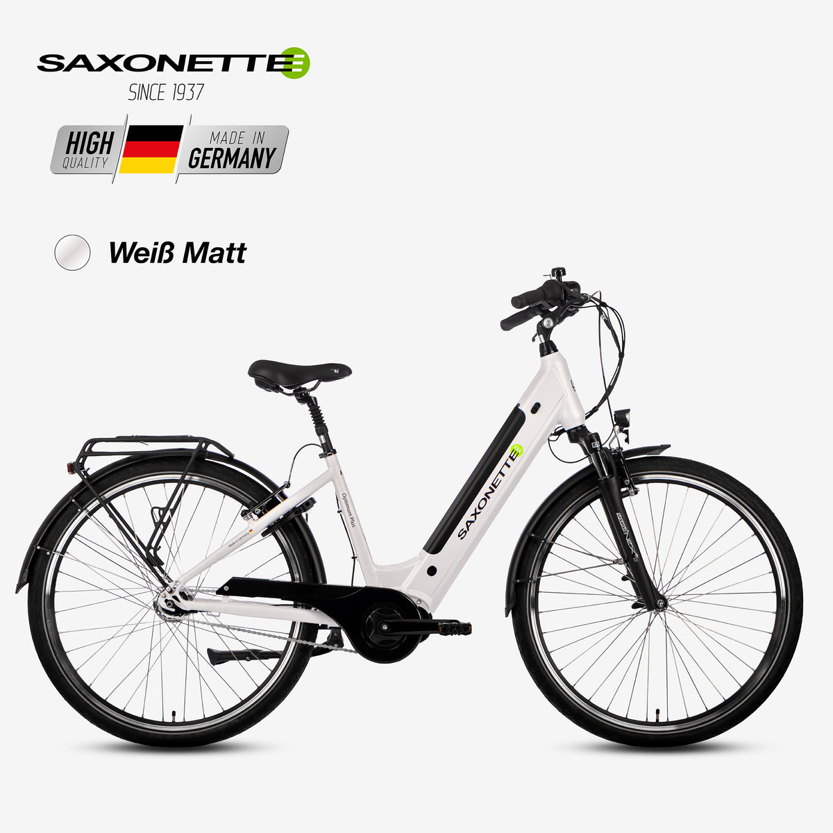 SAXONETTE E-Bike Optimum Plus Wave, Trekking, Mittelmotor, Shimano 7 Gang