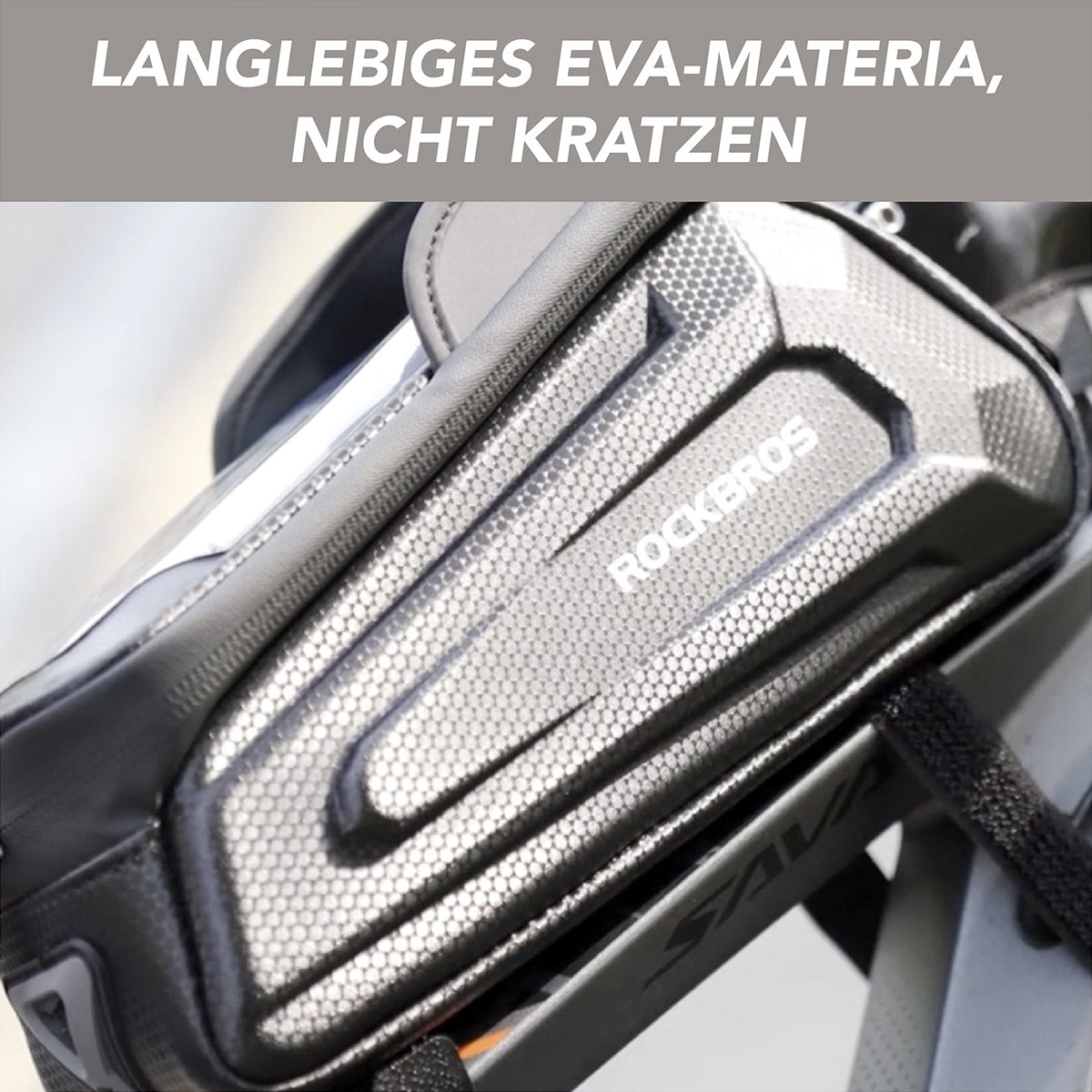 ROCKBROS Fahrrad Tasche Wasserdicht Touchscreen Lenkertasche Oberrohr MTB Rennrad Rahmentasche 6,5 Zoll Handyhülle Fahrrad Zubehör