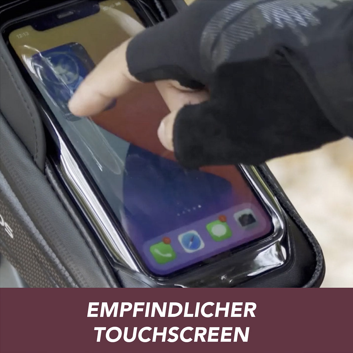 ROCKBROS Fahrrad Tasche Wasserdicht Touchscreen Lenkertasche Oberrohr MTB Rennrad Rahmentasche 6,5 Zoll Handyhülle Fahrrad Zubehör