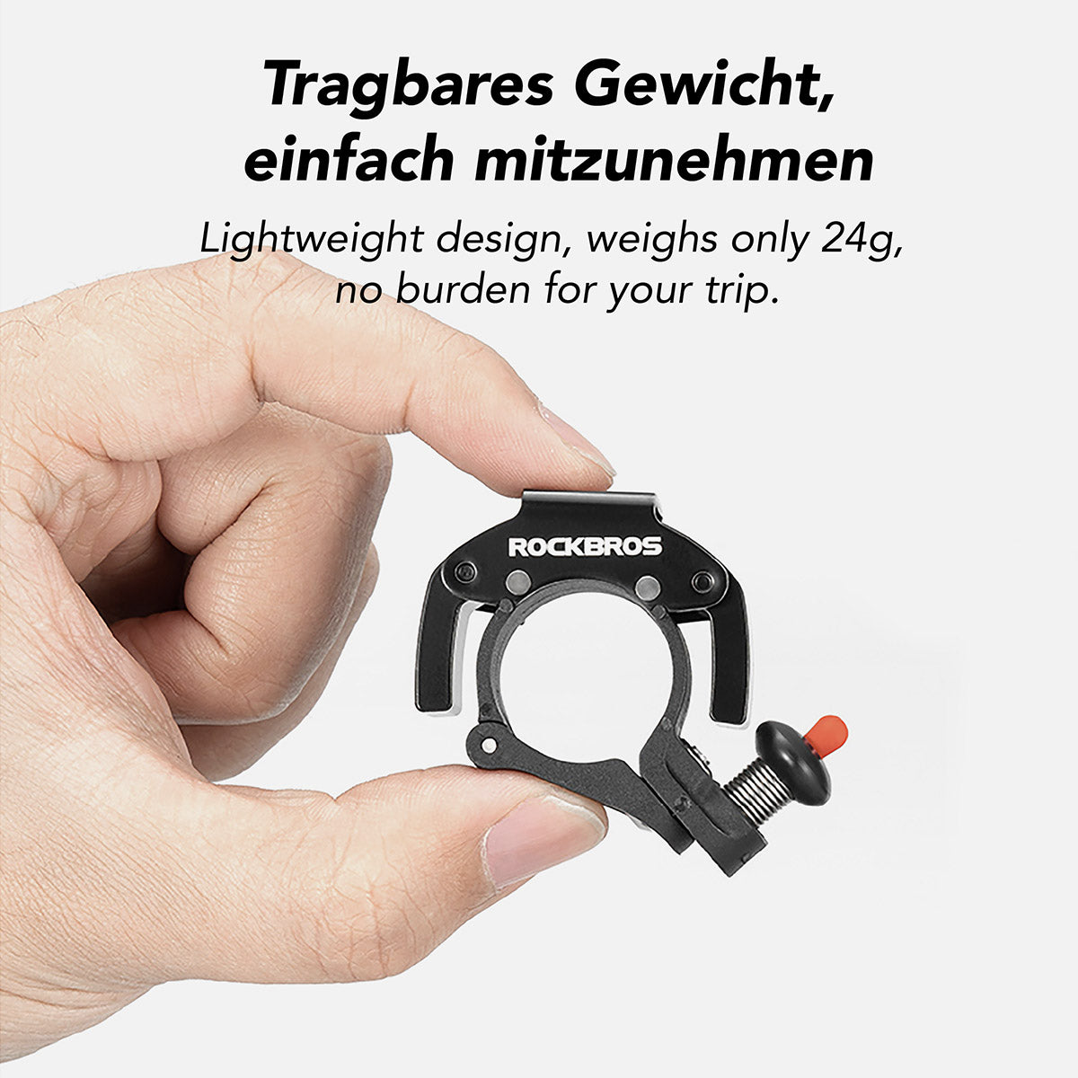 ROCKBROS Fahrradklingel Aluminium Laut Robust Leicht zu Montieren