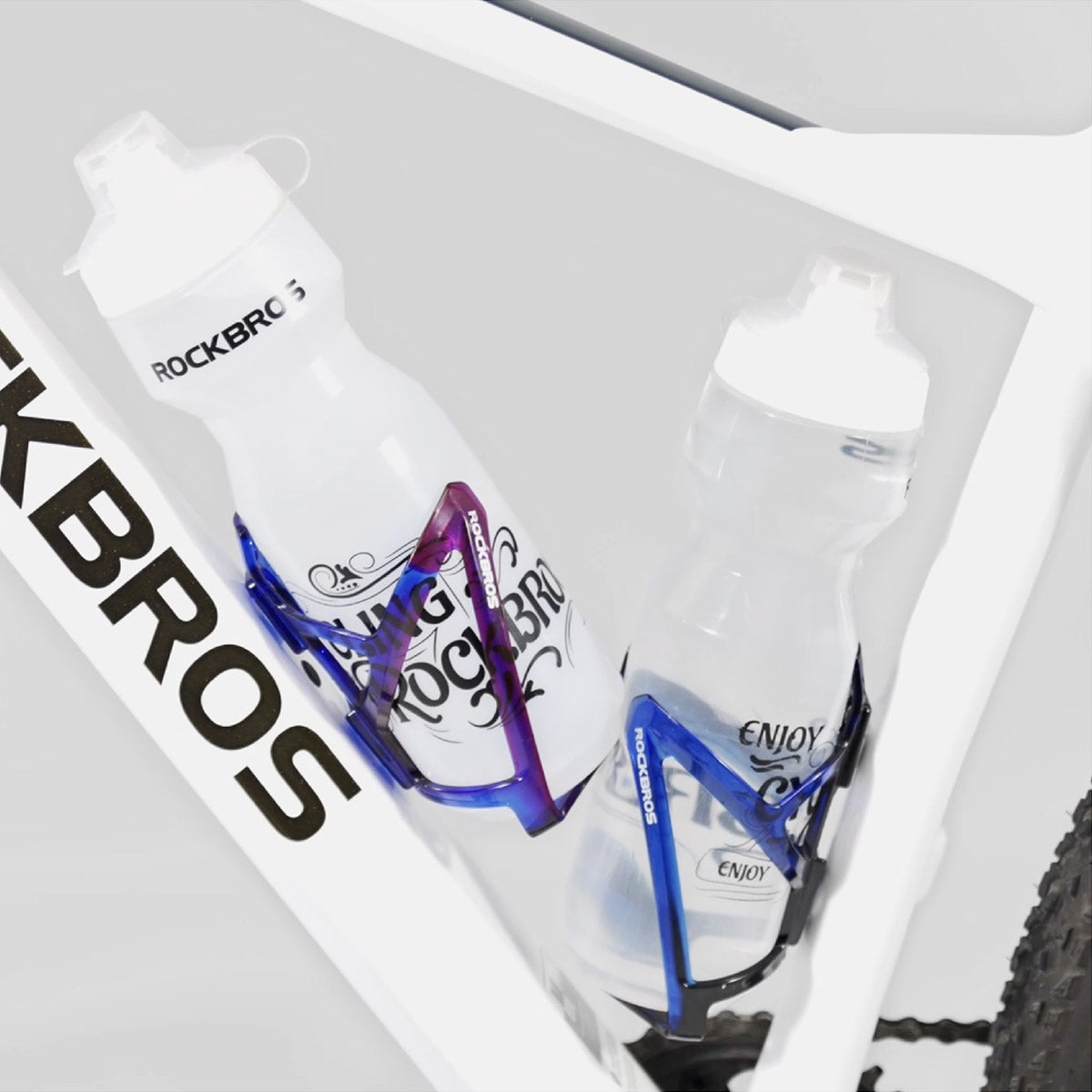 ROCKBROS 35g Leichter PC Fahrradflaschenhalter Ultraleicht Langlebig Vielseitig