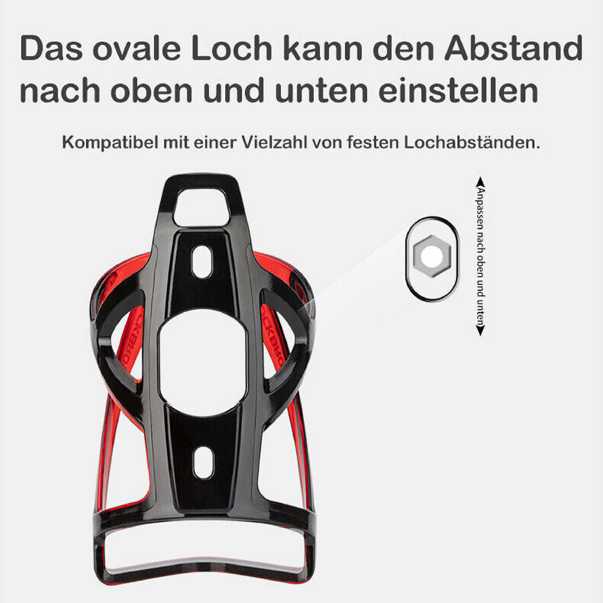 ROCKBROS 35g Leichter PC Fahrradflaschenhalter Ultraleicht Langlebig Vielseitig