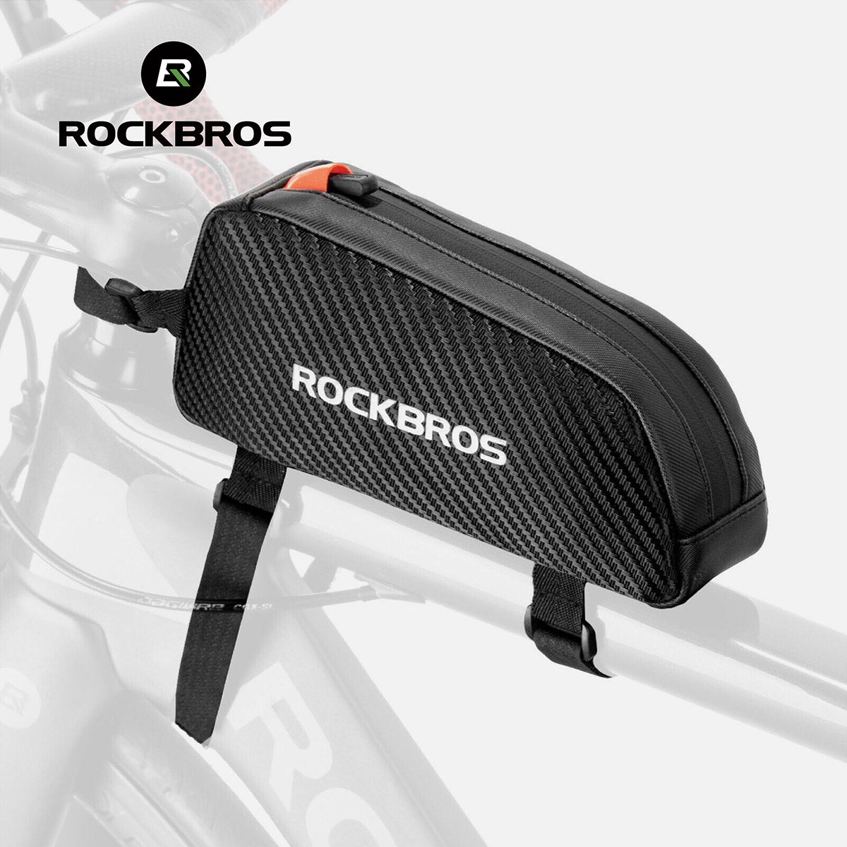 ROCKBROS 1L Wasserdichte Fahrradrahmentasche Reflektor Klettverschluss
