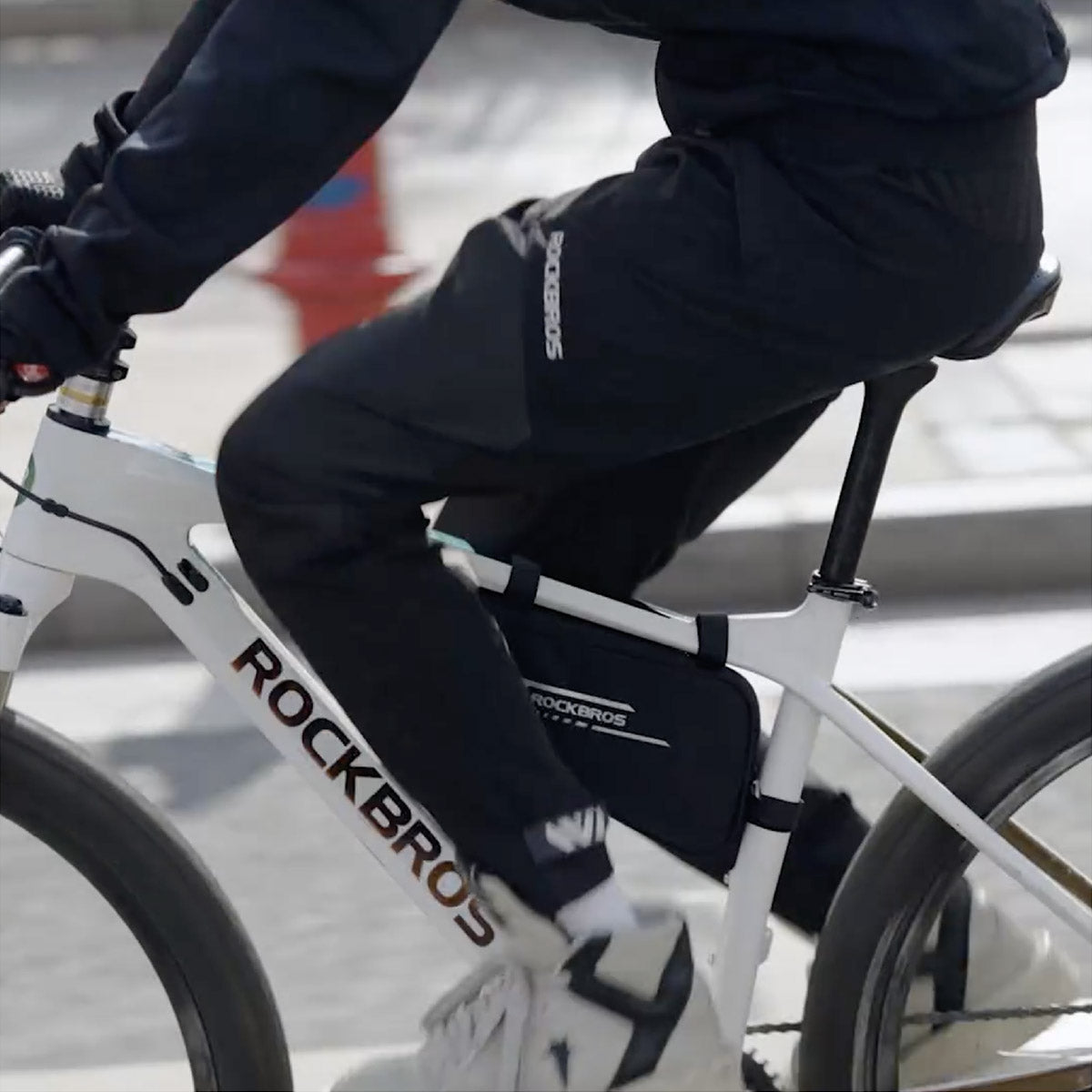ROCKBROS Fahrrad Dreiecktasche 1,2 L Leicht Stoßfest Reflektierend