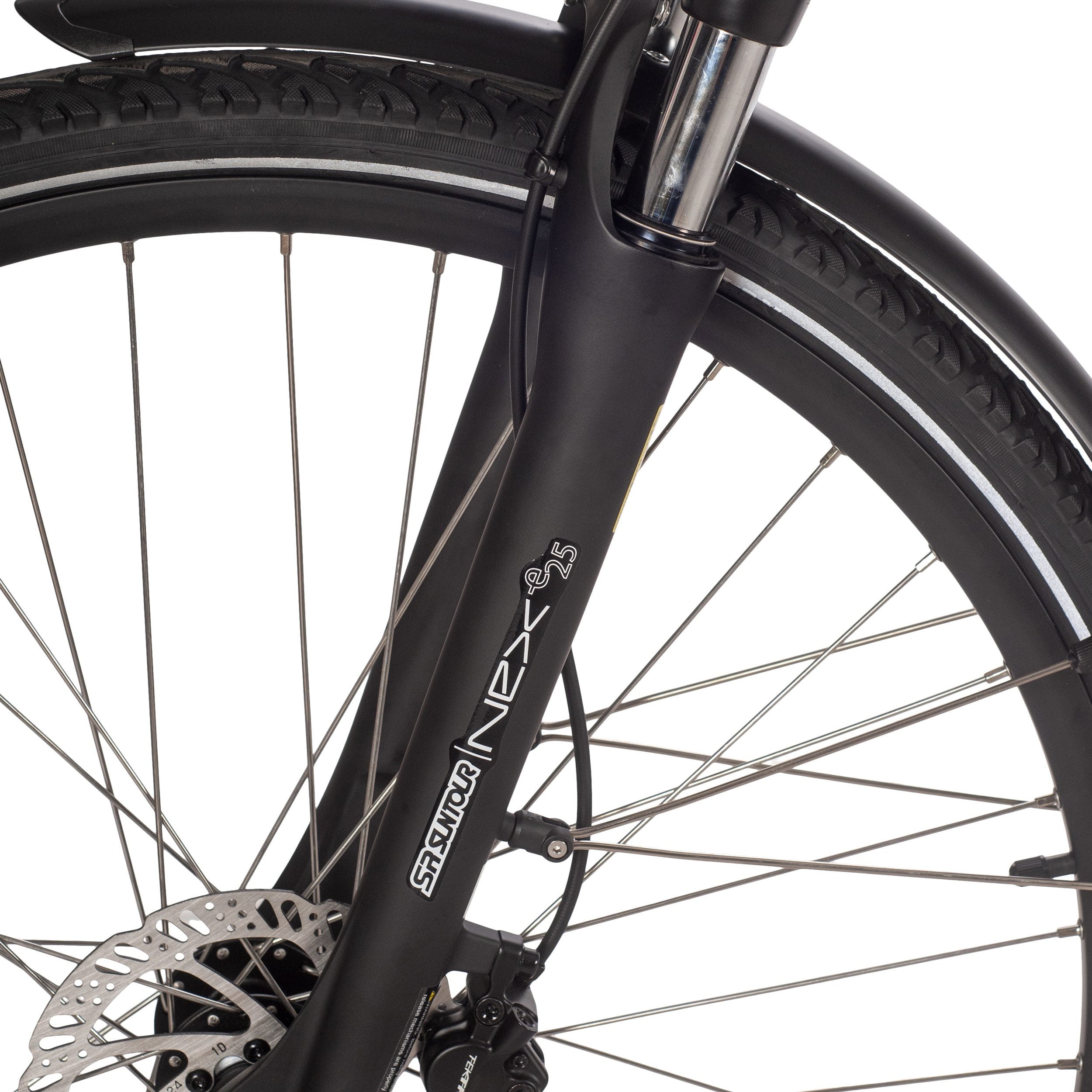 SAXXX E-Bike X-Road 5.0 E-Trekkingbike, 9 Gang Shimano, Kettenschaltung, Hinterradmotor, 468 Wh AKKU, Scheibenbremsen, Federgabel