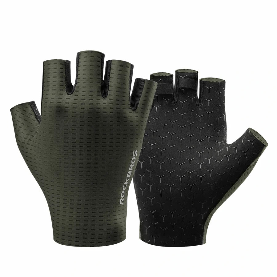 ROCKBROS Halbfinger Fahrradhandschuhe Sommer | Rutschfest & Komfortabel