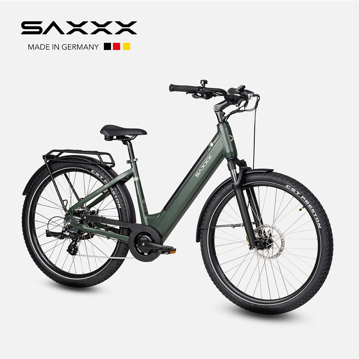 SAXXX E-bike Comfort SUV Easy, SUV Elektrofahrrad mit 468Wh Akku, max. 90km