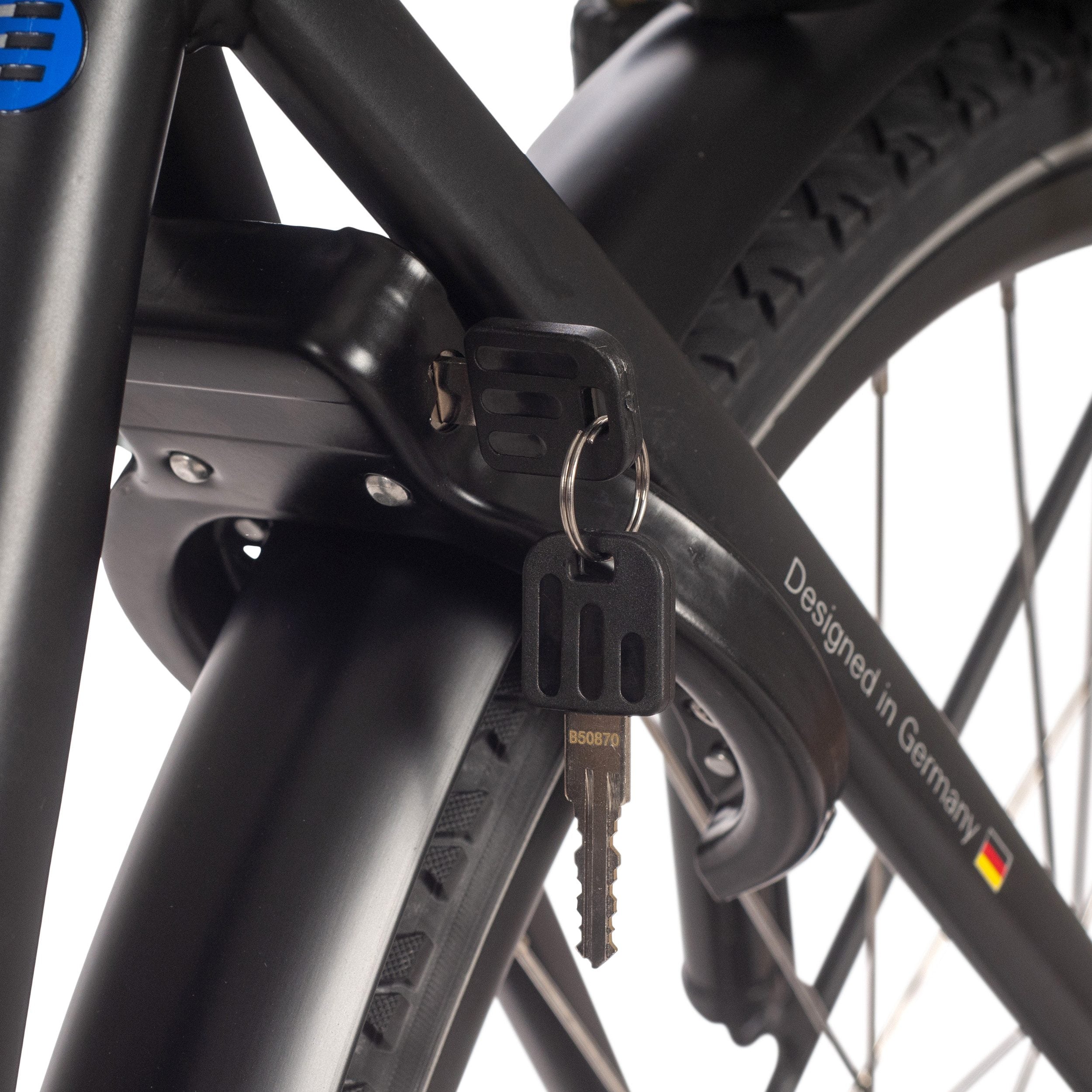 SAXXX E-Bike X-Road 5.0 E-Trekkingbike, 9 Gang Shimano, Kettenschaltung, Hinterradmotor, 468 Wh AKKU, Scheibenbremsen, Federgabel