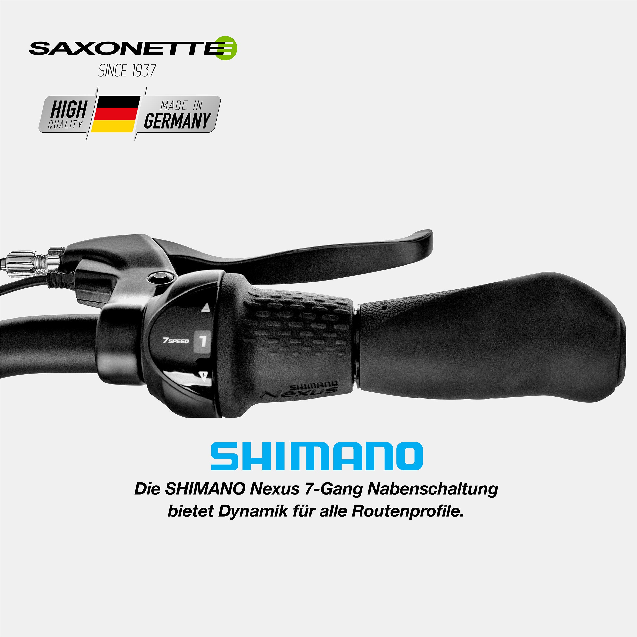 SAXONETTE E-Bike Optimum Plus Wave, Trekking, Mittelmotor, Shimano 7 Gang
