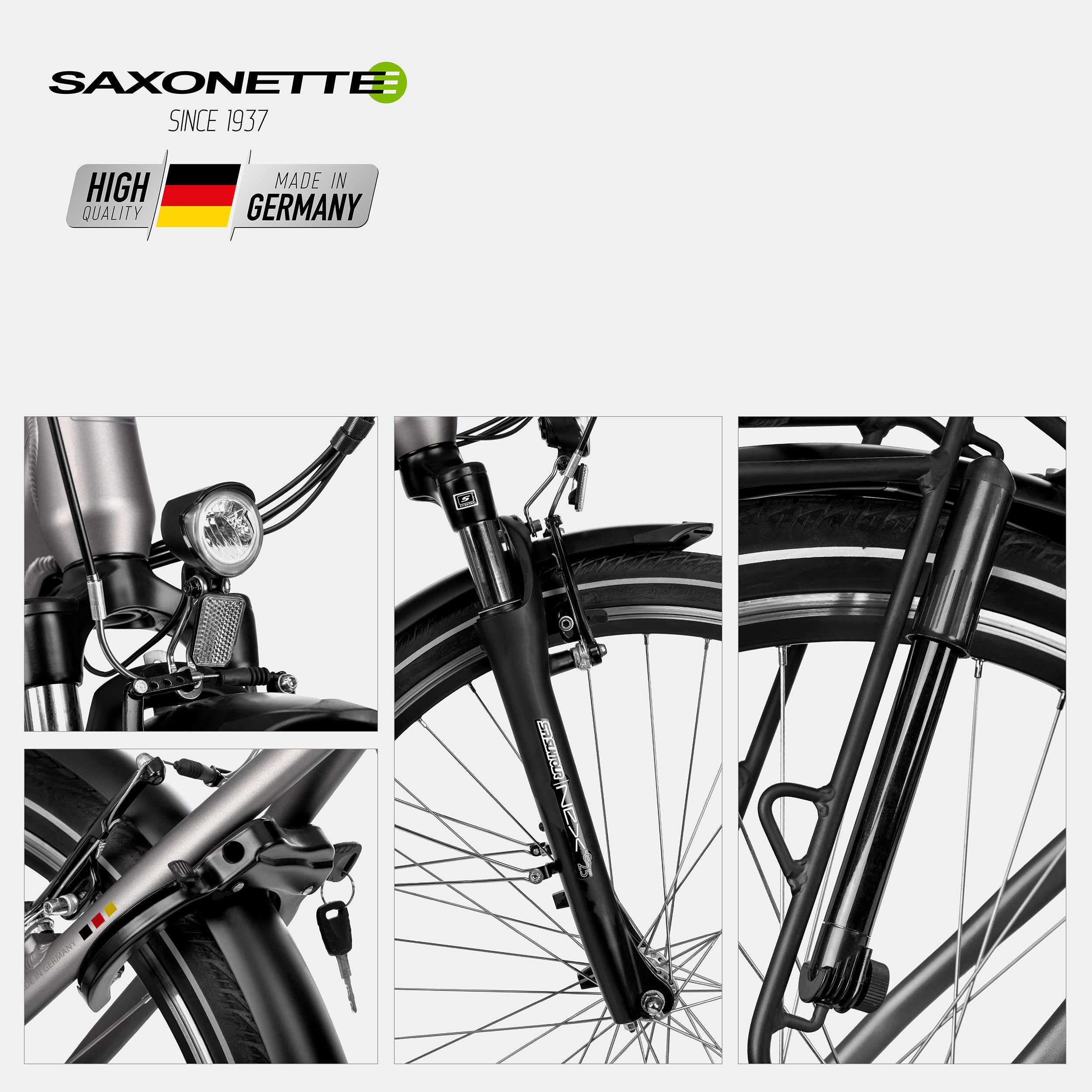 SAXONETTE E-Bike Optimum Plus Wave, Trekking, Mittelmotor, Shimano 7 Gang