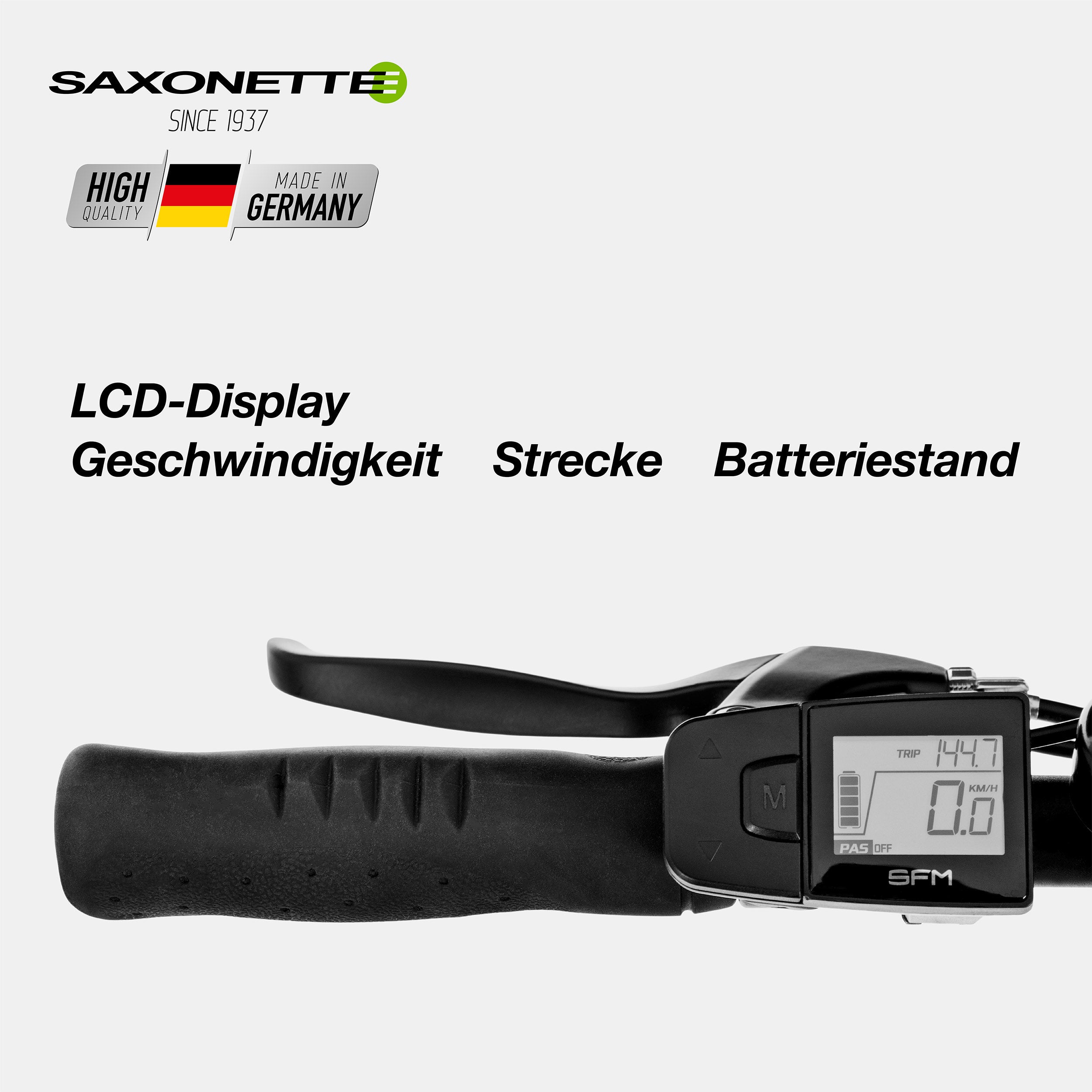 SAXONETTE E-Bike Optimum Plus Wave, Trekking, Mittelmotor, Shimano 7 Gang