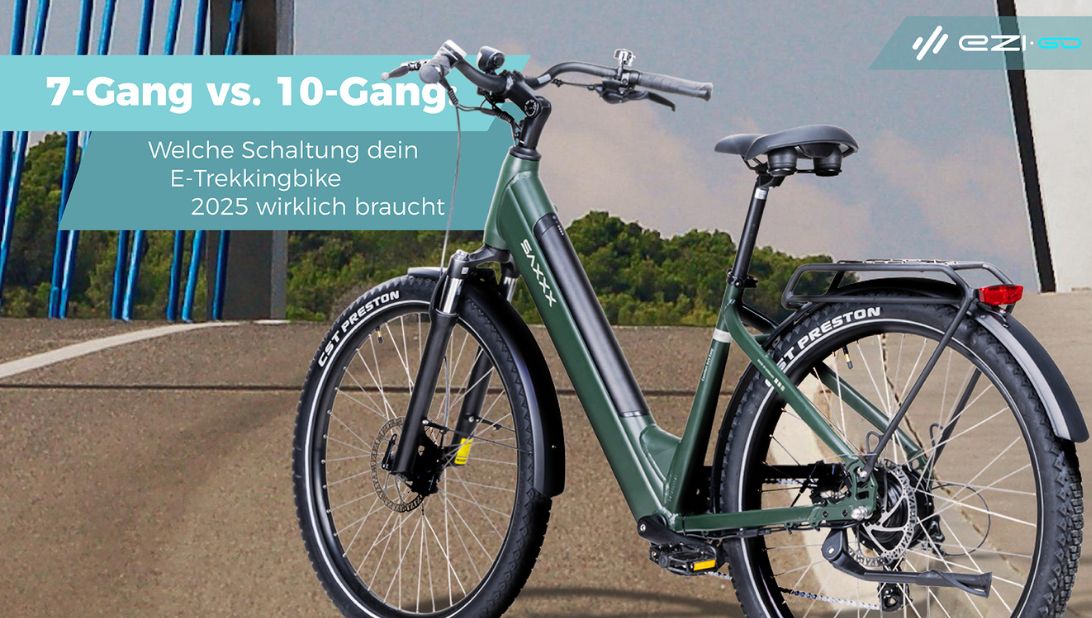 7-Gang vs. 10-Gang: Welche Schaltung dein E-Trekkingbike 2025 wirklich braucht