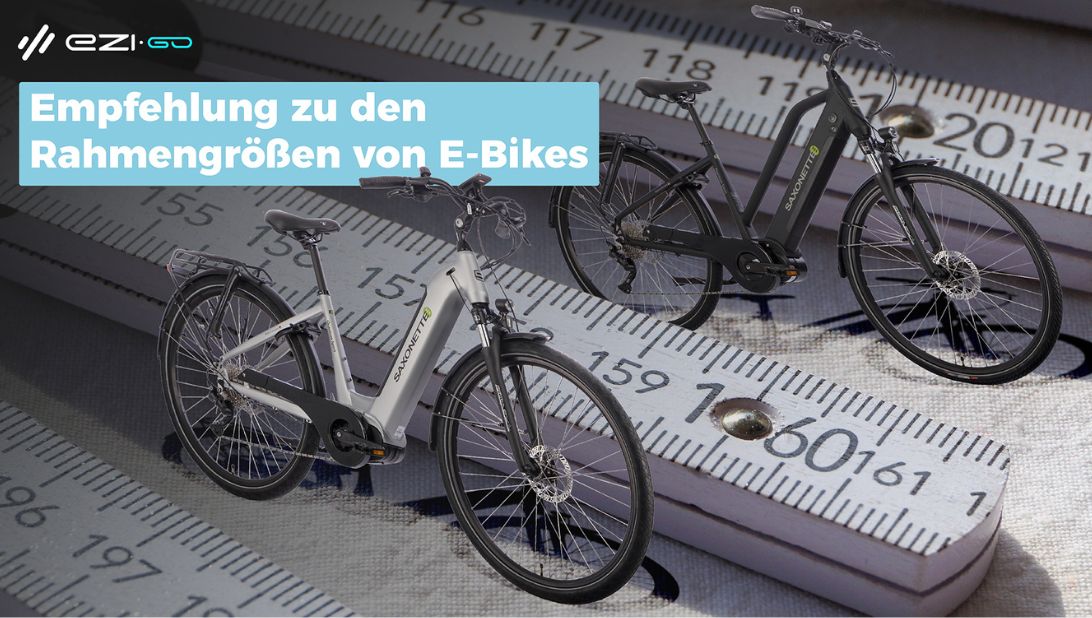 Empfehlung zu den Rahmengrößen von E-Bikes