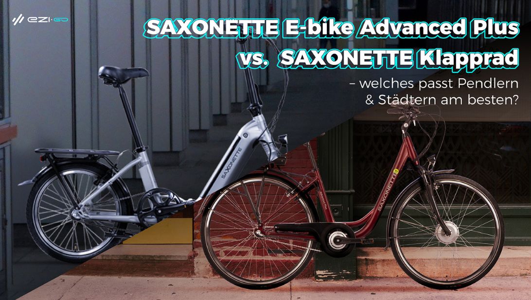 SAXONETTE E-bike Advanced Plus vs. SAXONETTE Klapprad – welches passt Pendlern & Städtern am besten?