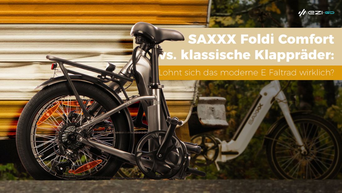 SAXXX Foldi Comfort vs. klassische Klappräder: Lohnt sich das moderne E-Faltrad wirklich?