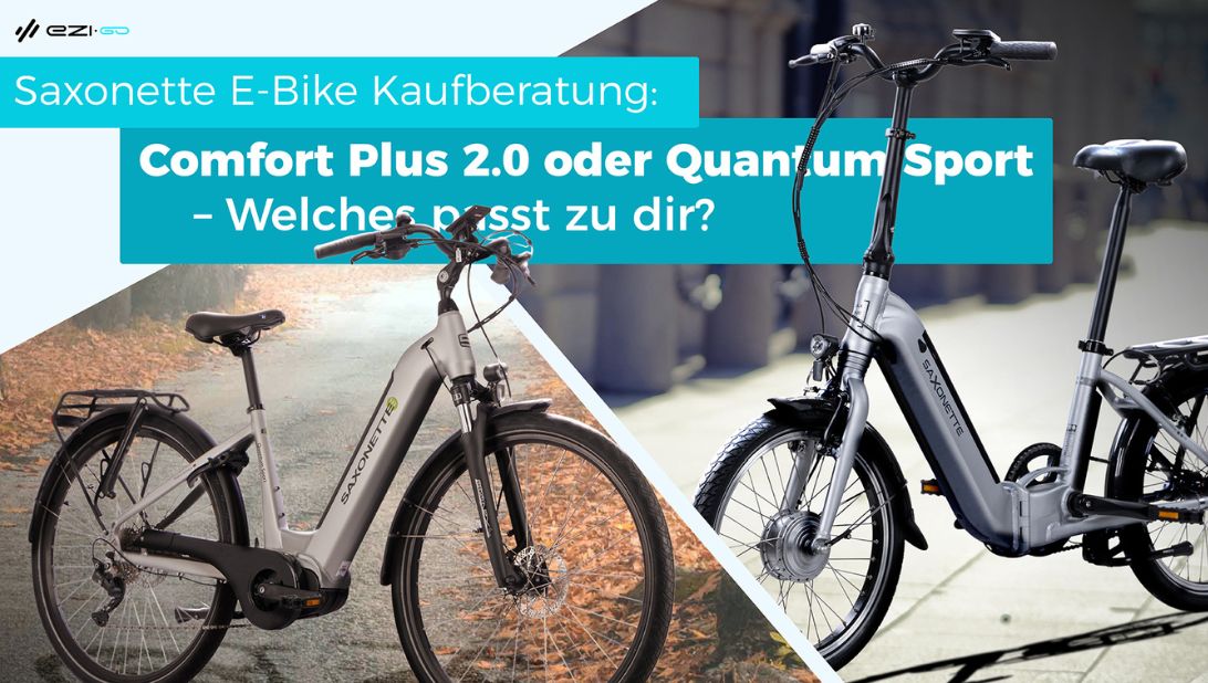 Saxonette E-Bike Kaufberatung: Comfort Plus 2.0 oder Quantum Sport – Welches passt zu dir?