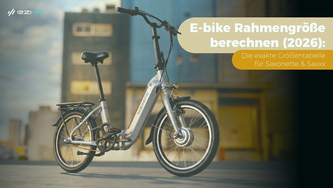 Saxonette und Saxxx Präzisions-Elektrofahrräder – Größentabelle für Rahmen