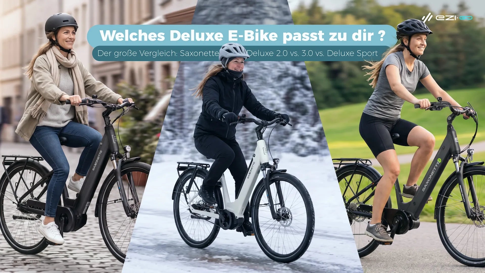 Welches E-Bike passt zu mir? Der große Vergleich: Saxonette Deluxe 2.0, 3.0 & Deluxe Sport Wave