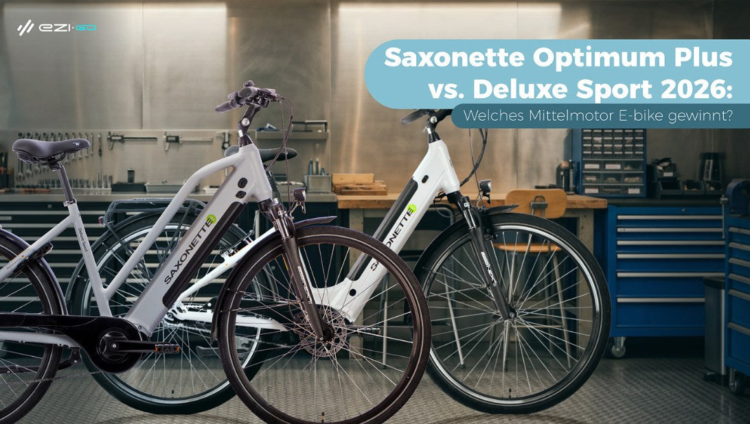 Saxonette Optimum Plus vs. Deluxe Sport 2026: Welches Mittelmotor E-bike gewinnt?