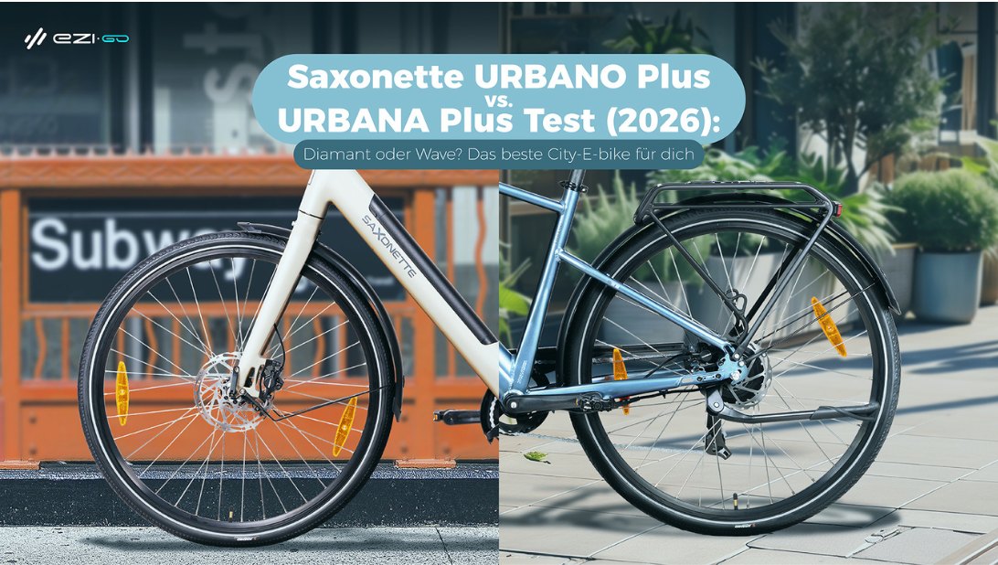 Saxonette URBANO Plus vs. URBANA Plus Test (2026): Diamant oder Wave? Das beste City-E-bike für dich