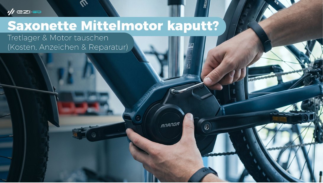 Saxonette Mittelmotor kaputt? Tretlager & Motor tauschen (Kosten, Anzeichen & Reparatur)