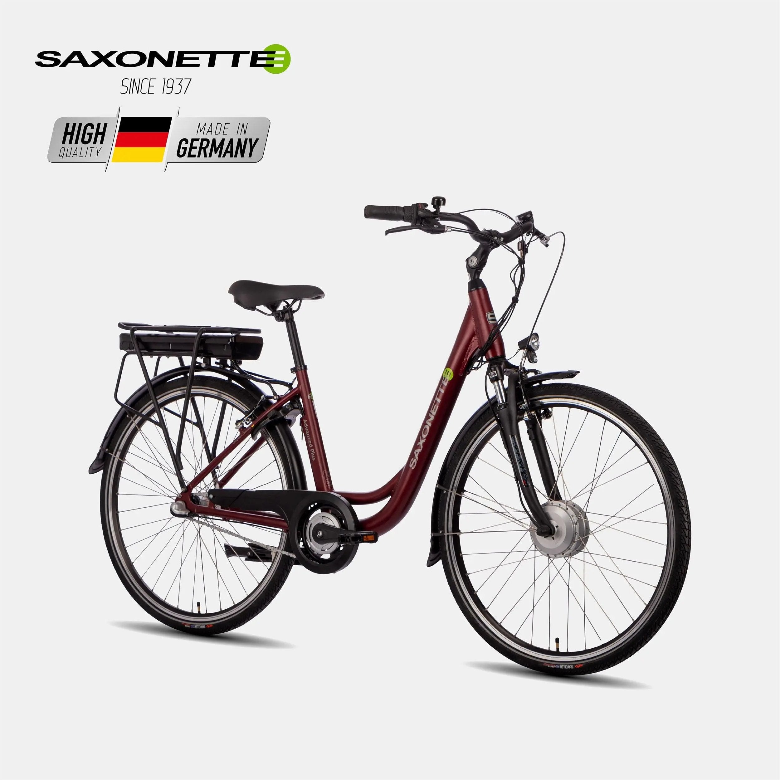 SAXONETTE E-Bike Advanced Plus Wave, E-Citybike, Vorderradmotor, 3 Gang