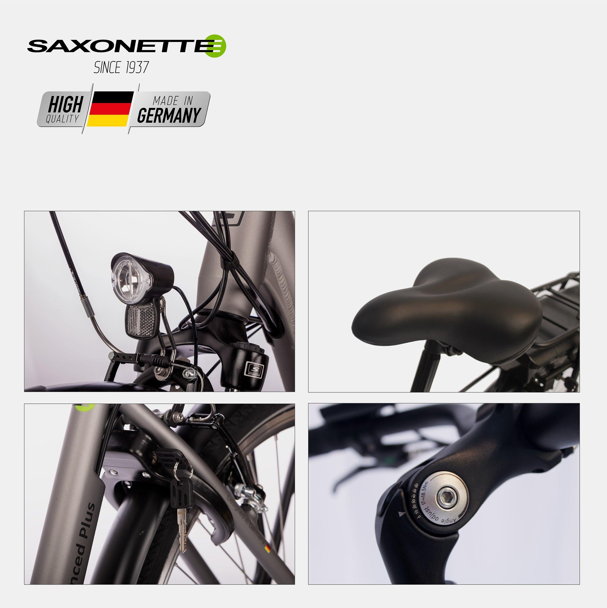 saxonette 28 e-citybike SAXONETTE Advanced Plus Wave E-Bike | Komfort-Tiefeinsteiger
