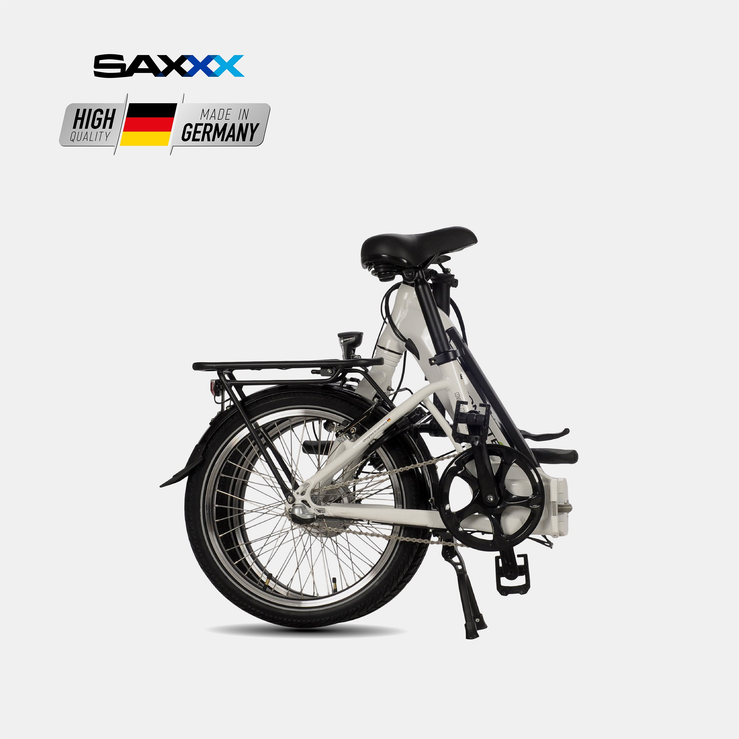 SAXXX E-Bike Compact Comfort Plus 4.0 Wave28, E-Faltrad, Vorderradmotor
