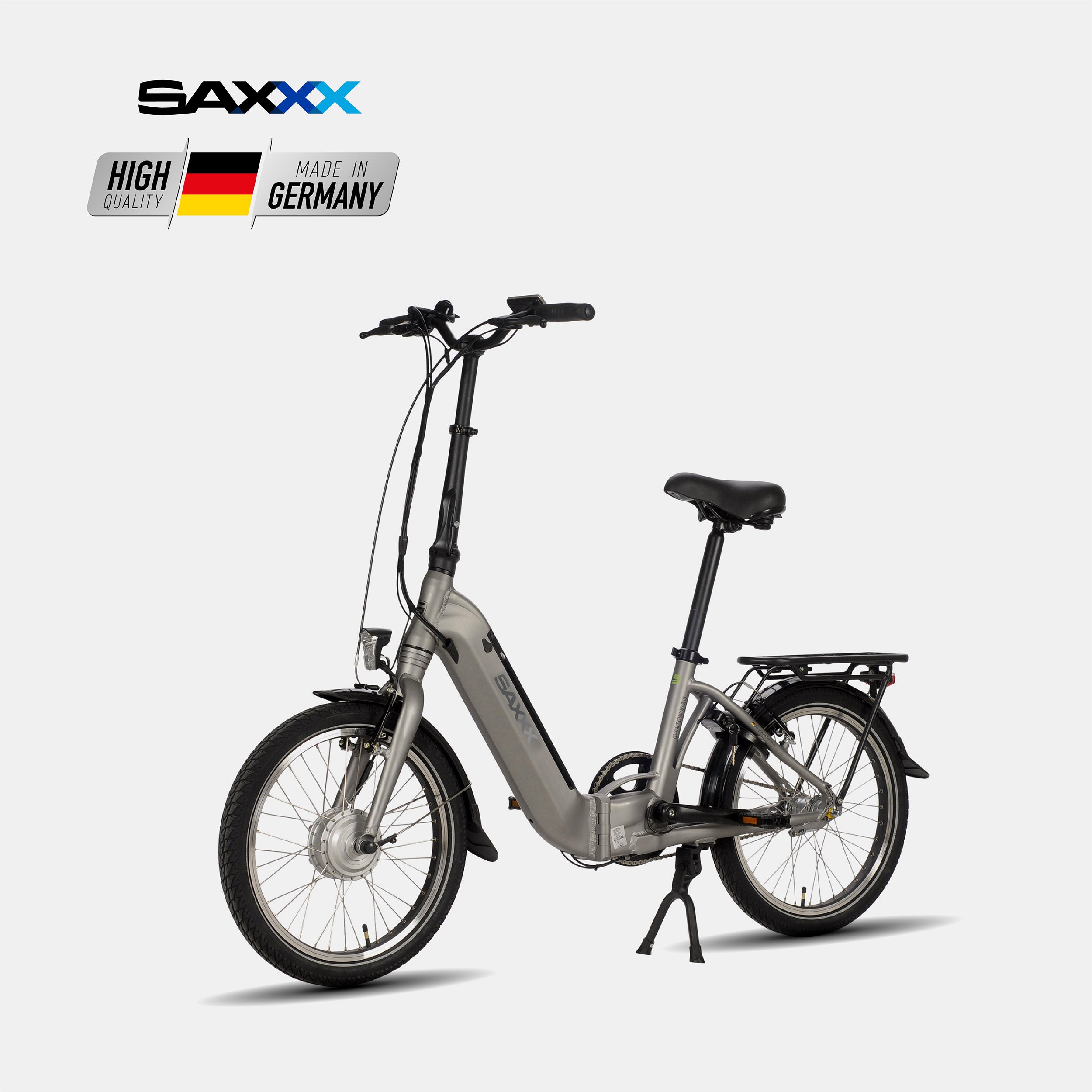 SAXXX E-Bike Compact Comfort Plus 4.0 Wave28, E-Faltrad, Vorderradmotor