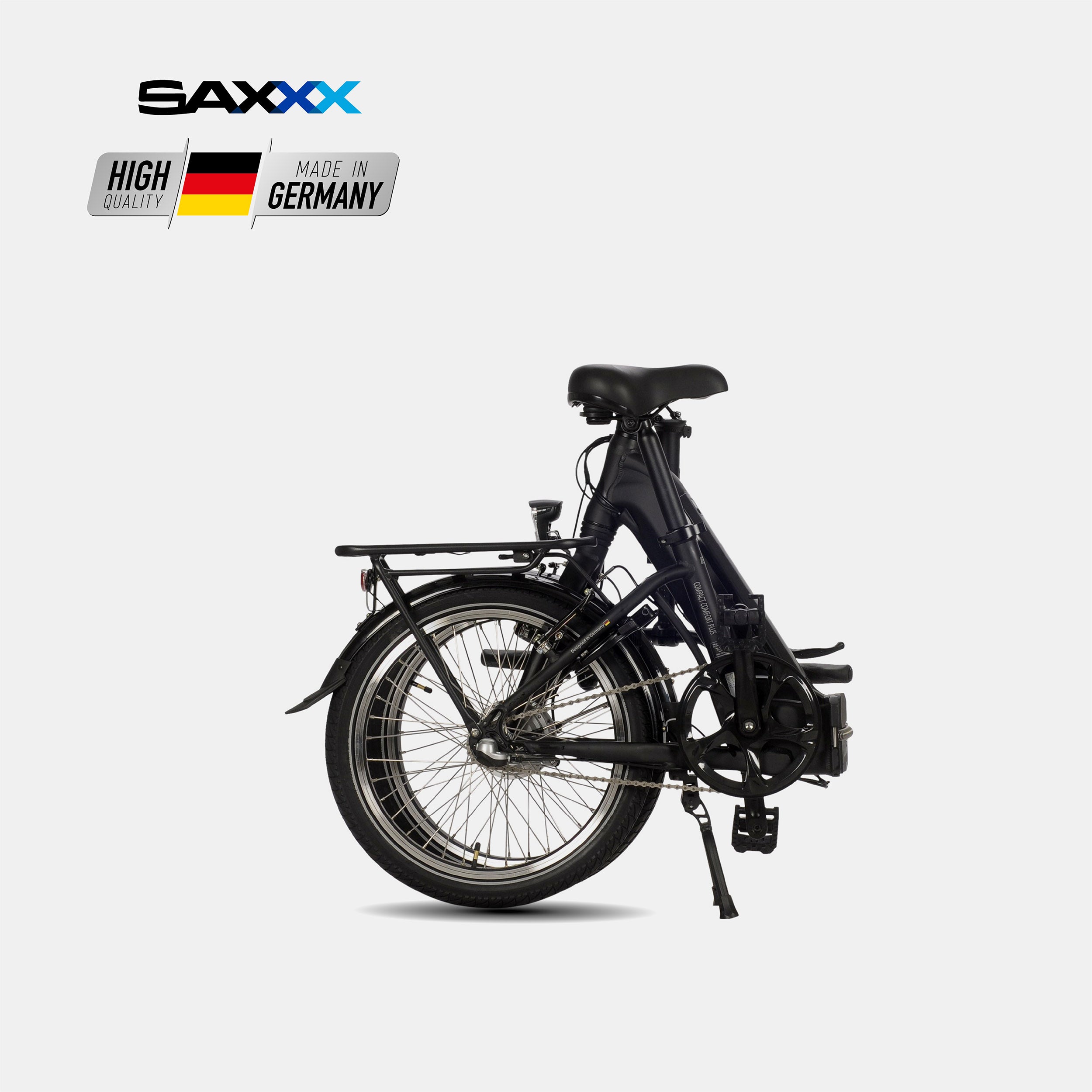 SAXXX E-Bike Compact Comfort Plus 4.0 Wave28, E-Faltrad, Vorderradmotor
