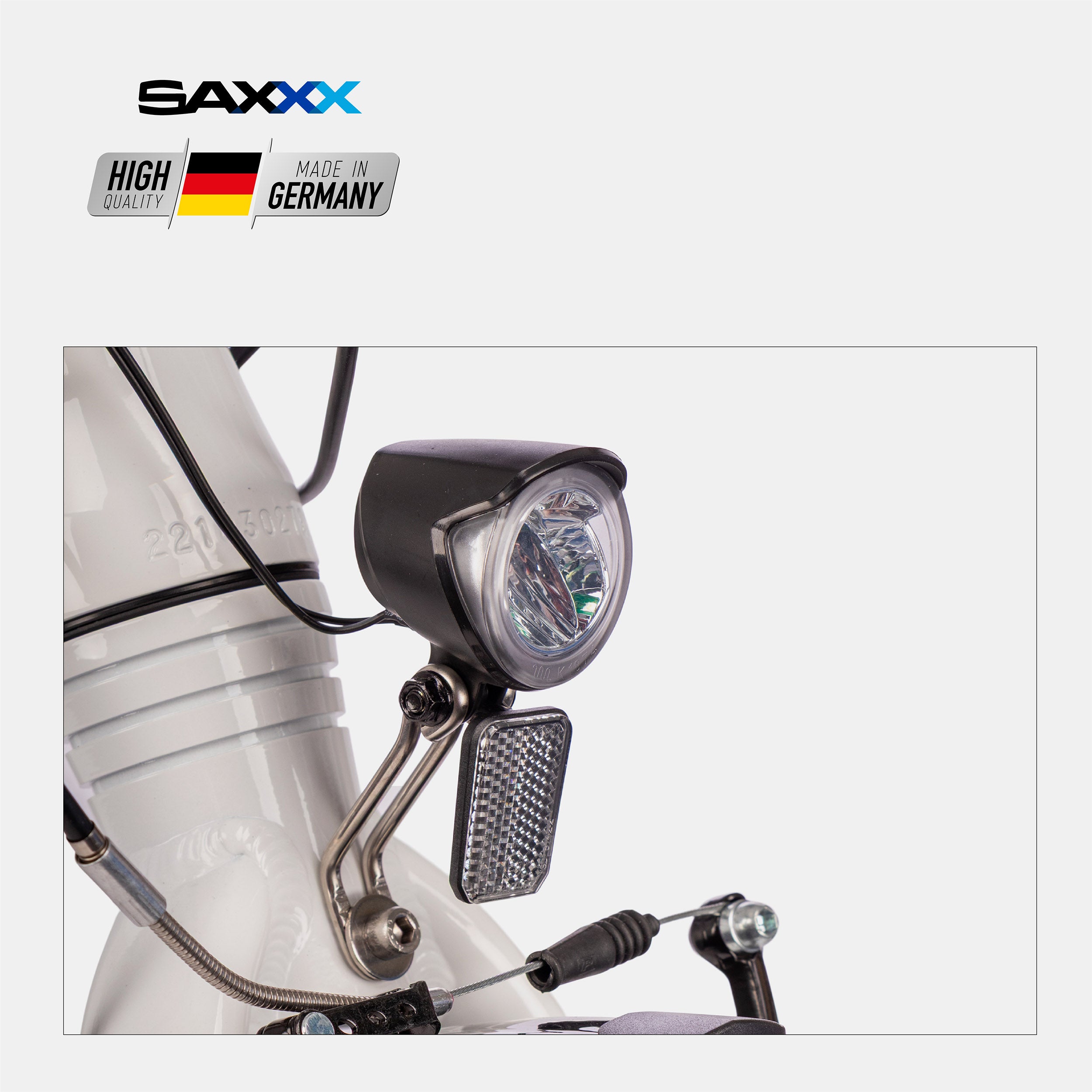 SAXXX E-Bike Compact Comfort Plus 4.0 Wave28, E-Faltrad, Vorderradmotor