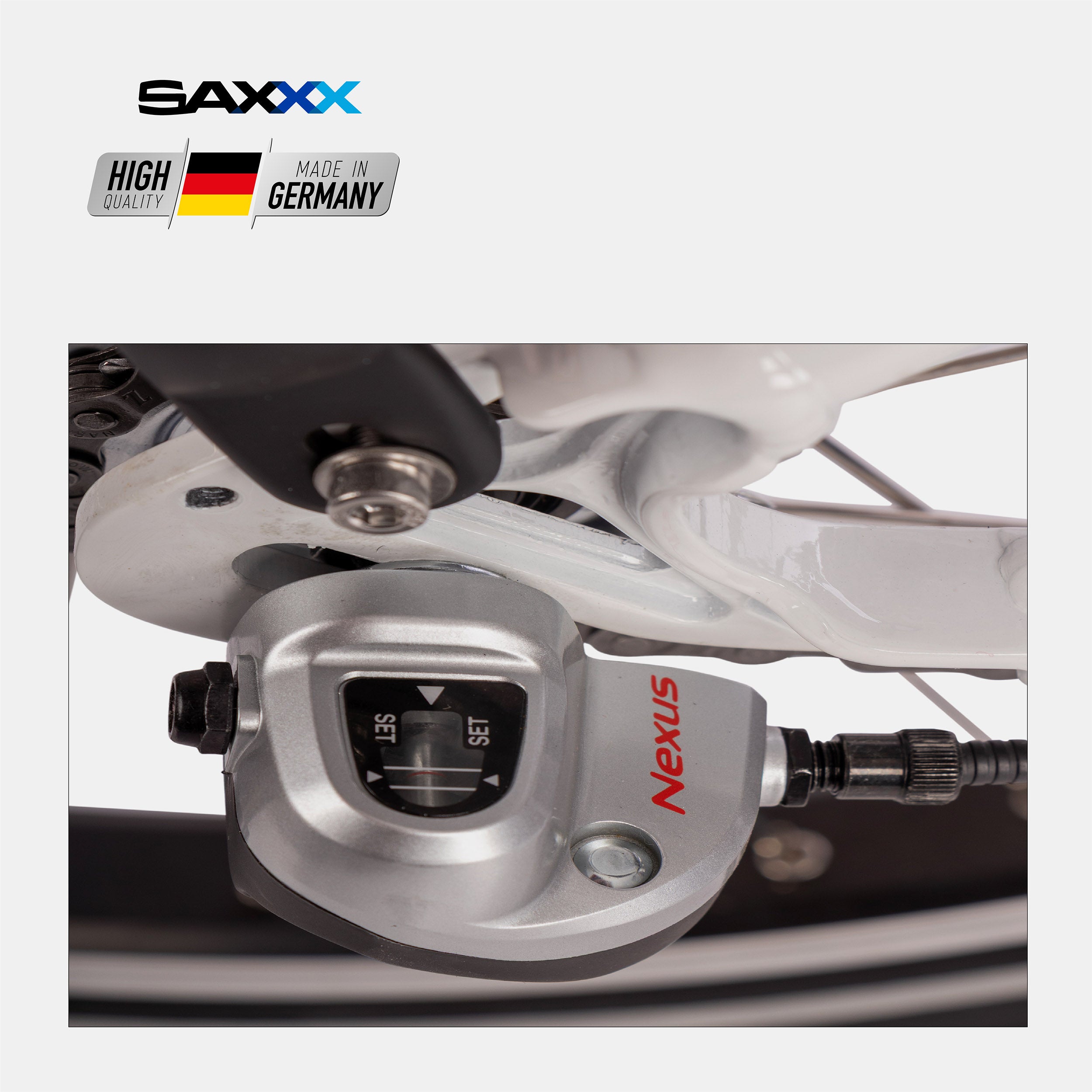 SAXXX E-Bike Compact Comfort Plus 4.0 Wave28, E-Faltrad, Vorderradmotor