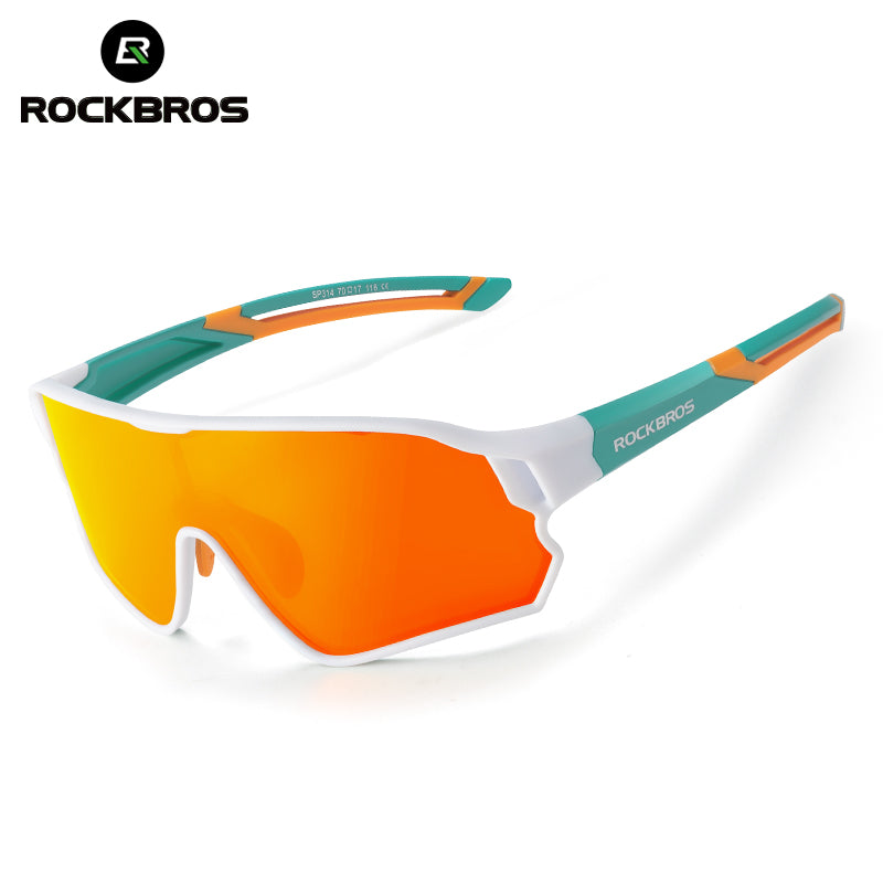 ROCKBROS Kinder Fahrradbrille UV400-Schutz Polarisierte Sonnenbrille