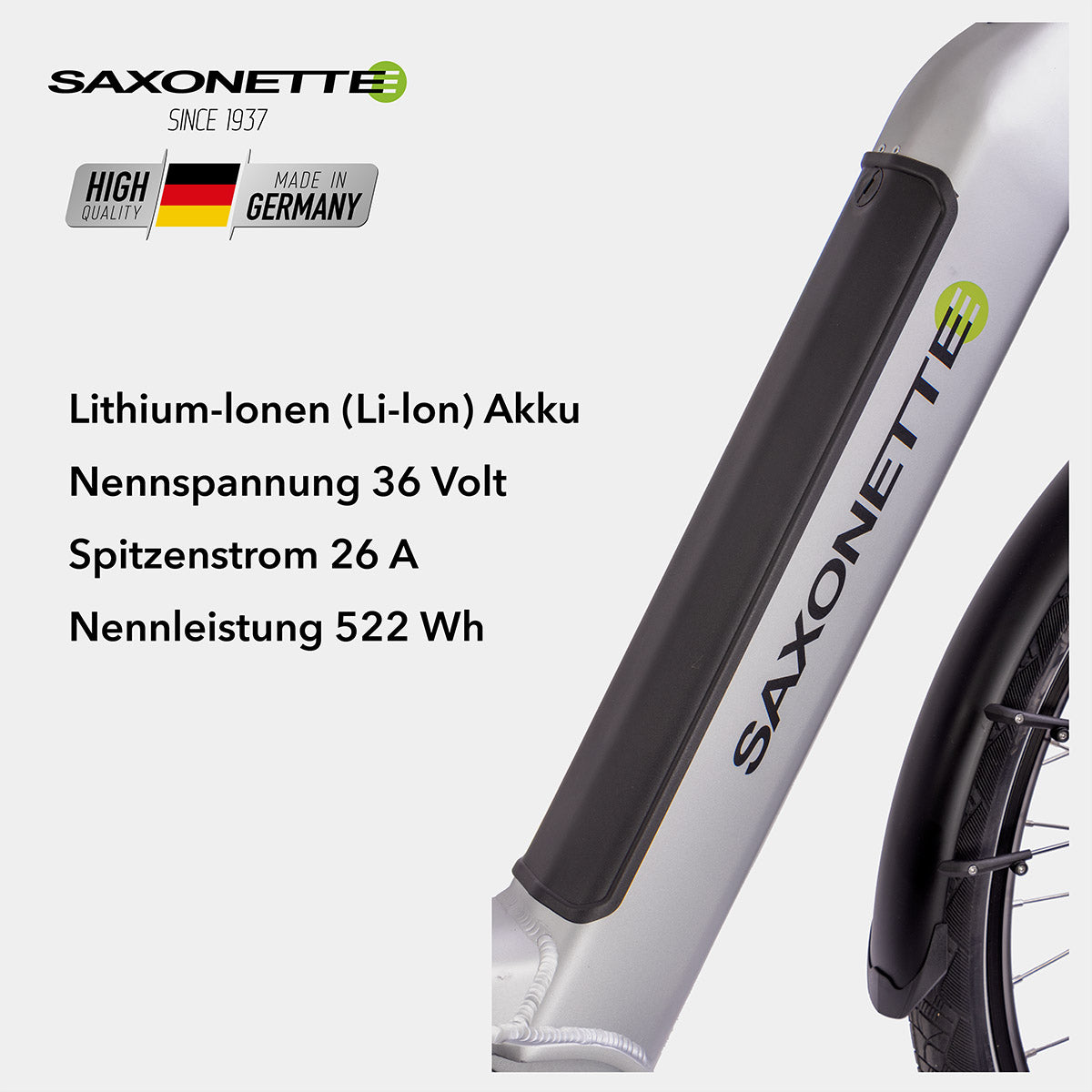 SAXONETTE E-Bike Quantum Plus Wave, Mittelmotor