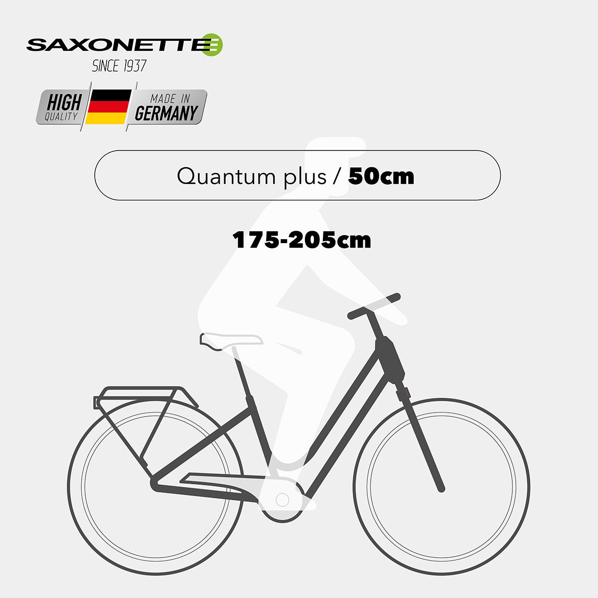 SAXONETTE E-Bike Quantum Plus Wave, Mittelmotor