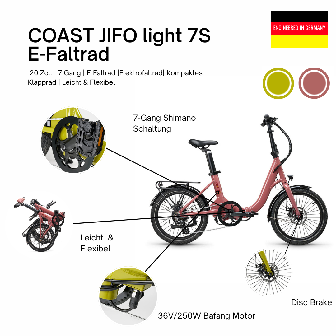 E-Klapprad | JIFO LIGHT 7-Gang