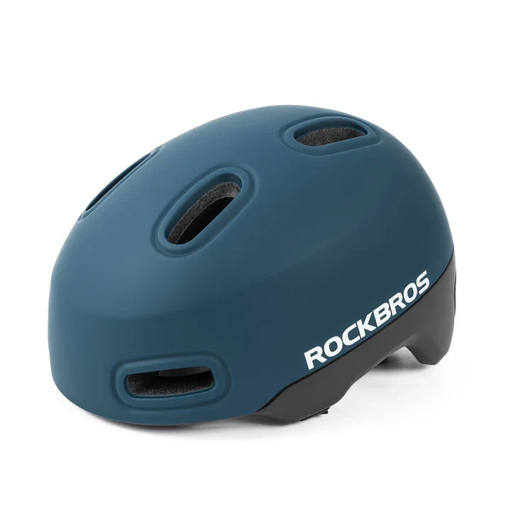 ROCKBROS Fahrradhelm Stadt & Freizeit – mit Rücklicht, PC+EPS, 57–62 cm