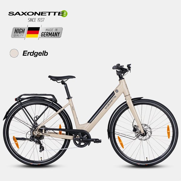 SAXONETTE URBANA Plus WAVE Erdgelb 250 W Heckmotor